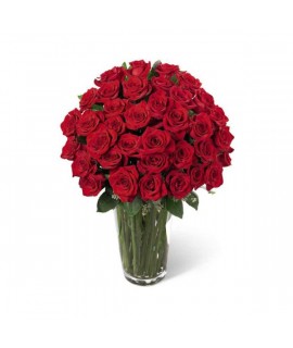 Arrangement Roses Rouges En Longueur Roses · Fleuriste en ligne FTD · FleuristesQuebec.com